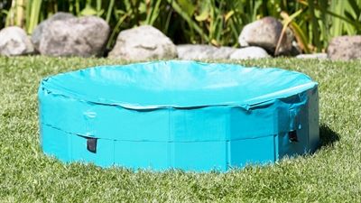 Trixie afdekhoes voor hondenzwembad lichtblauw (120 CM)